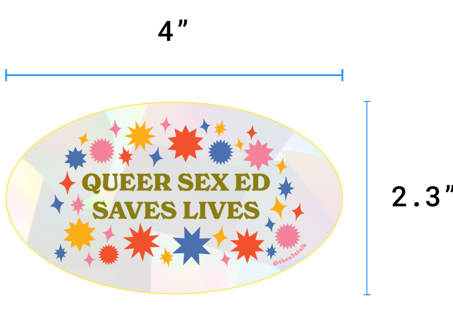 Queer Sex Ed Saves Lives Suncatcher