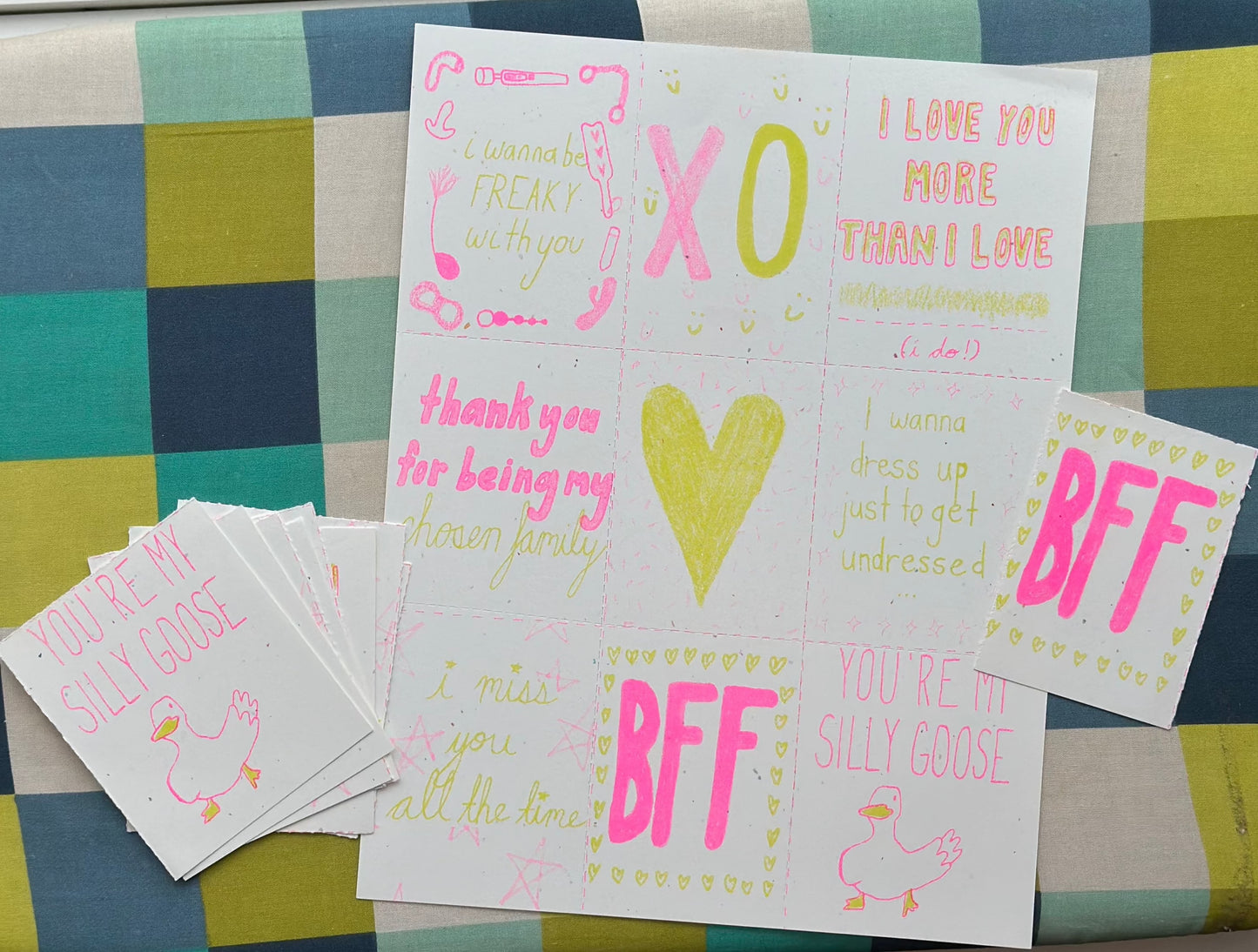 Valentine's Risograph Cards