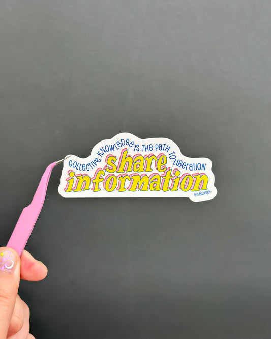 Share Information Sticker