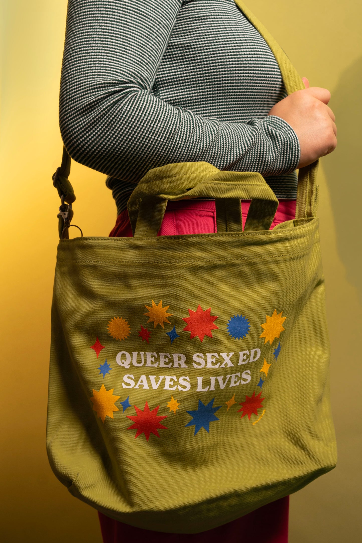 Queer Sex Ed Saves Lives Tote Bag