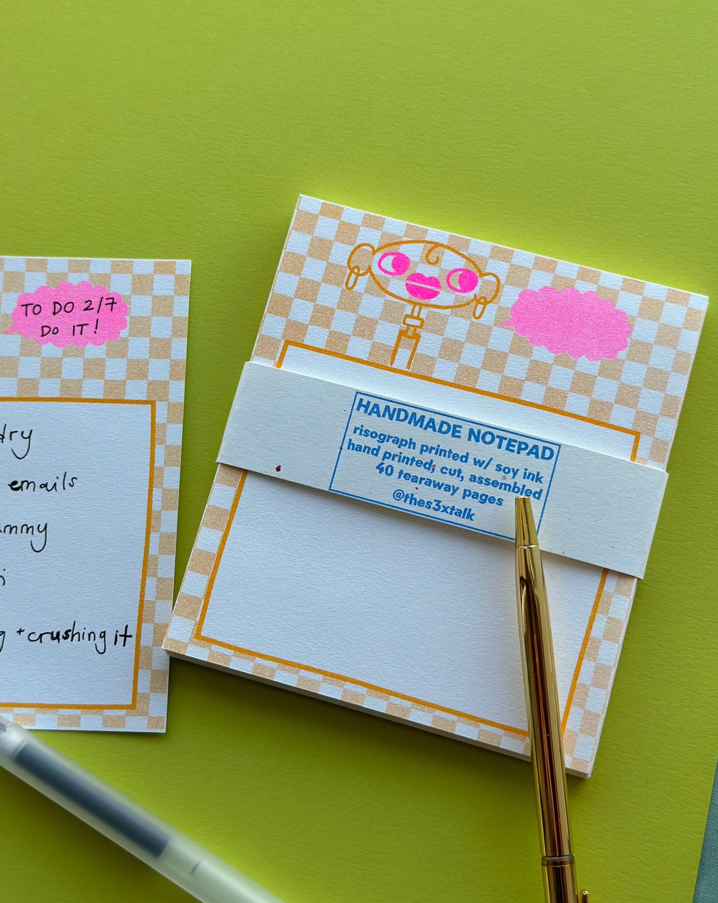 Speech Bubble Risograph Notepad