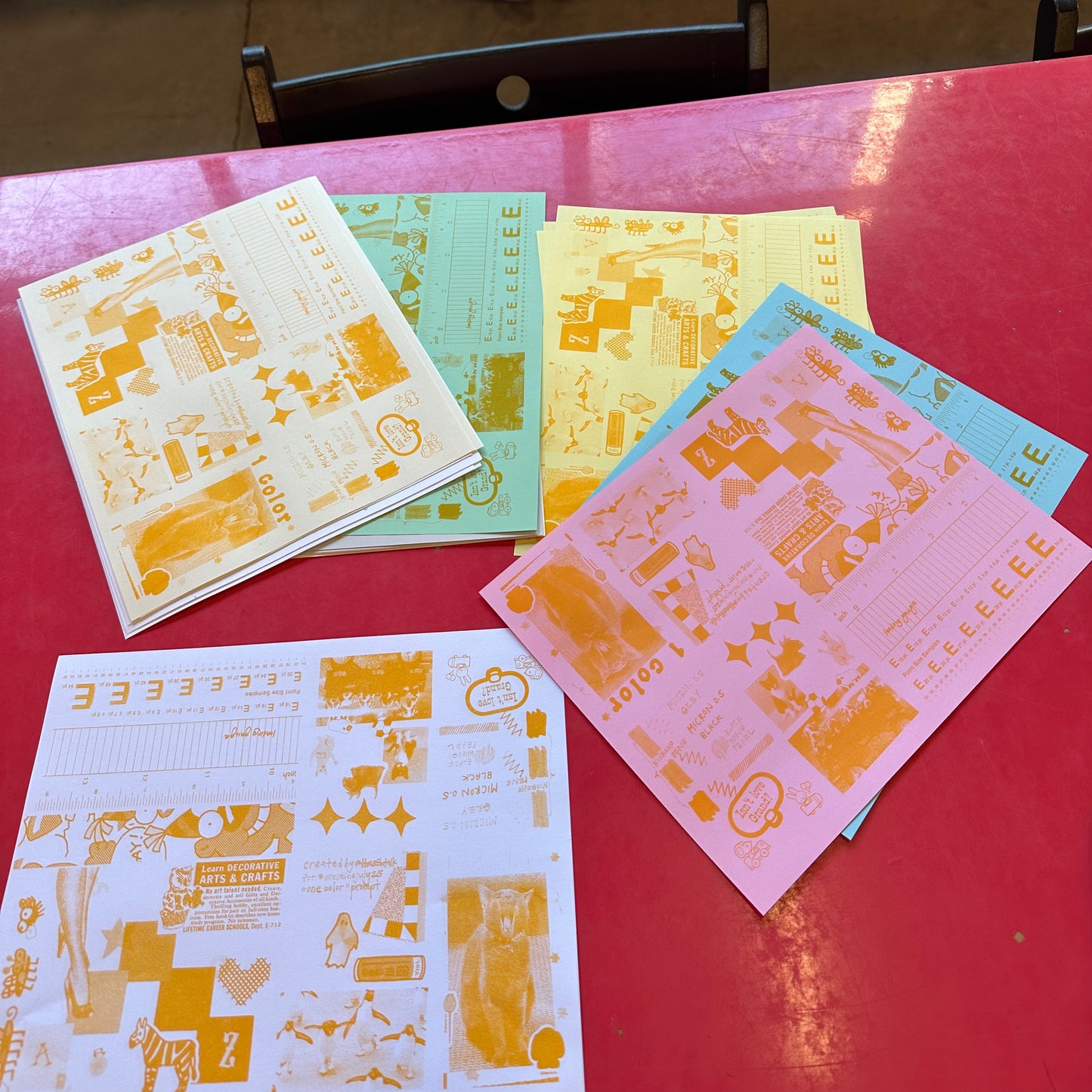 1 Color Riso Zine