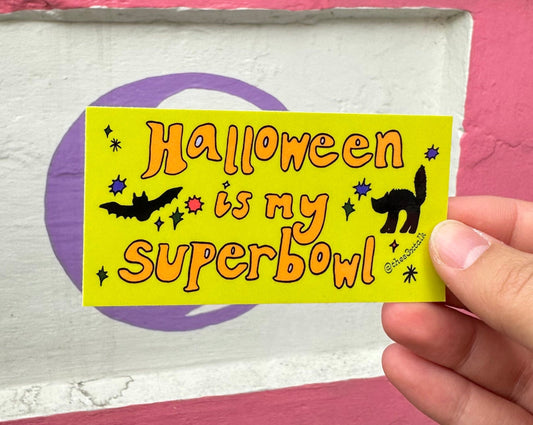 Halloween is My Superbowl sticker