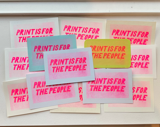 Print is for the People GOCCO Print